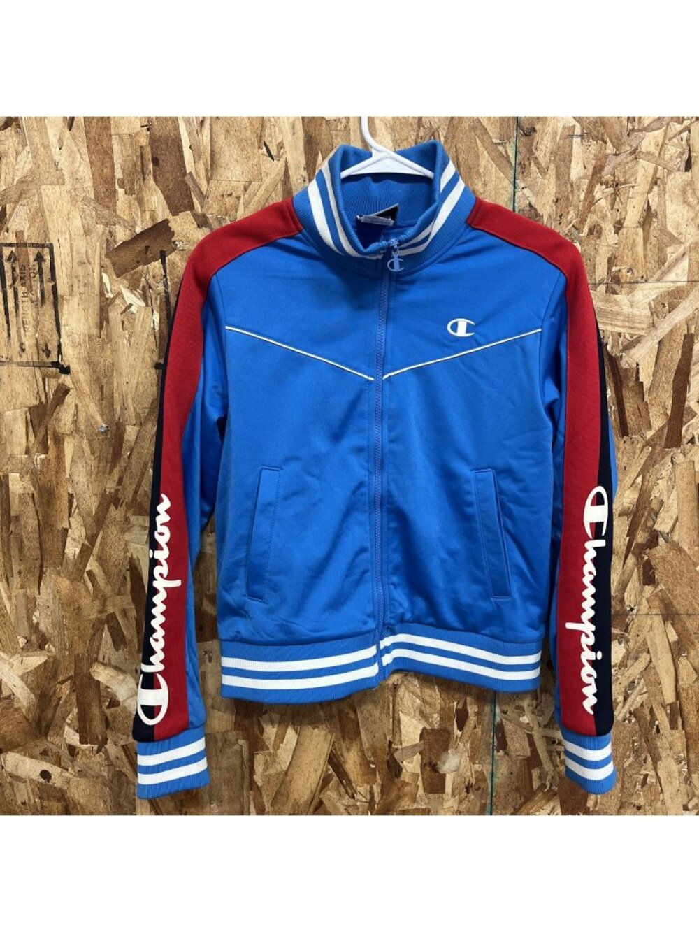 Champion Women's Track Jacket Tricot Life Warm Up Retro Logo - Size Medium ✅